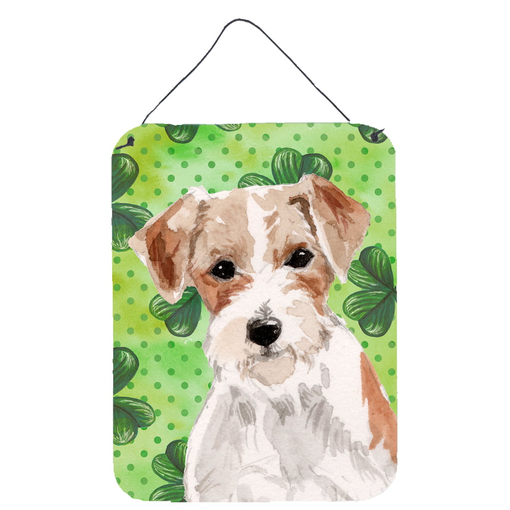 Picture of Carolines Treasures BB9543DS1216 Wire Hair Jack Russell St. Patricks Wall or Door Hanging Prints