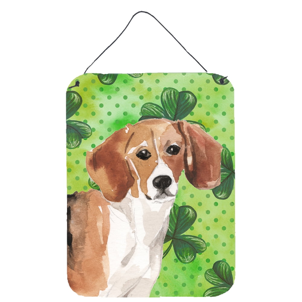 Picture of Carolines Treasures BB9544DS1216 Beagle St. Patricks Wall or Door Hanging Prints