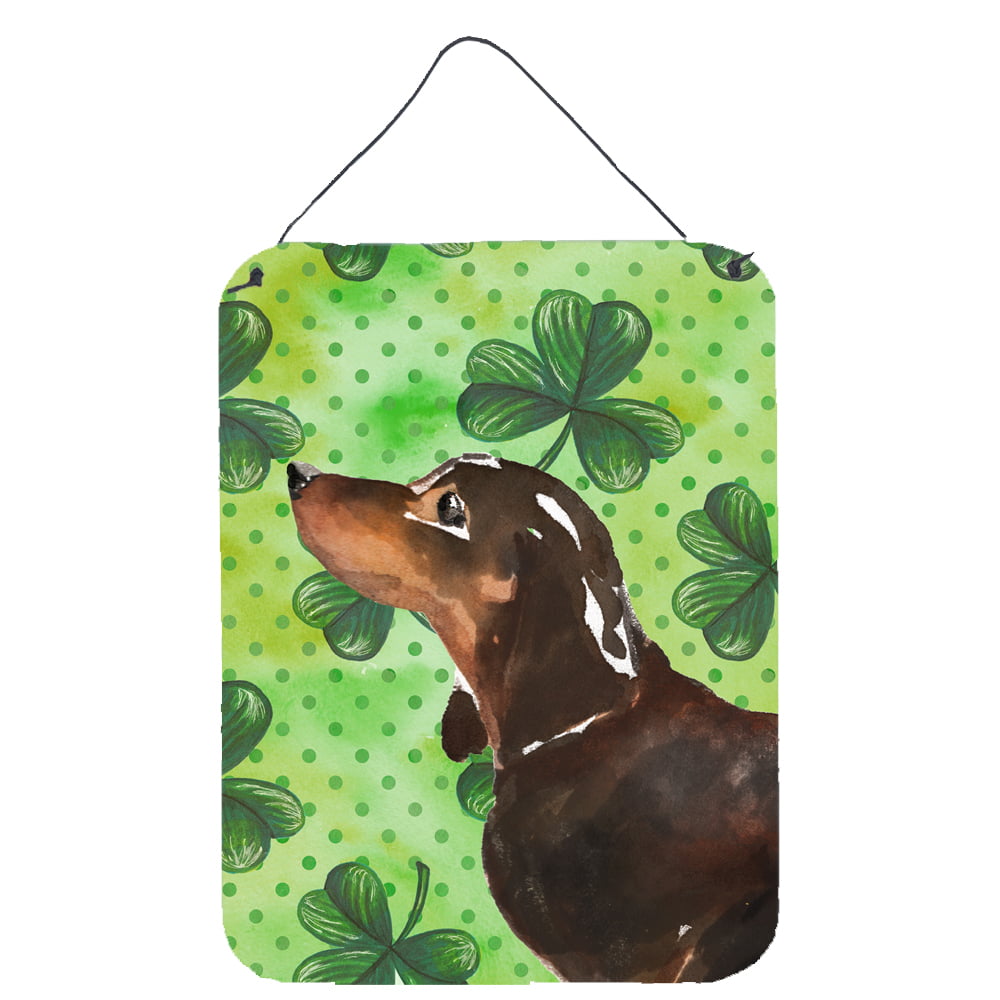 Black & Tan Dachshund St. Patricks Wall or Door Hanging Prints