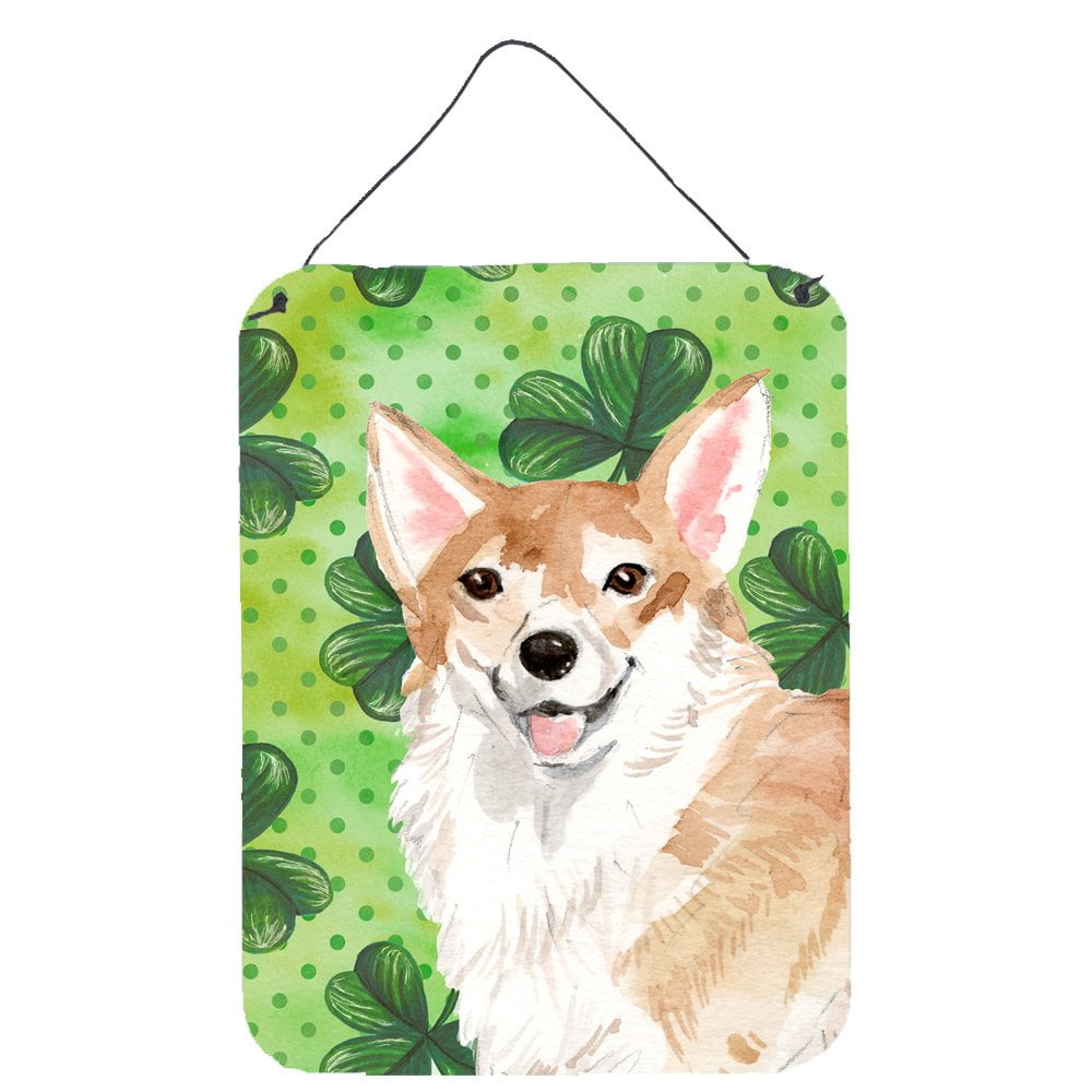 Corgi St. Patricks Wall or Door Hanging Prints