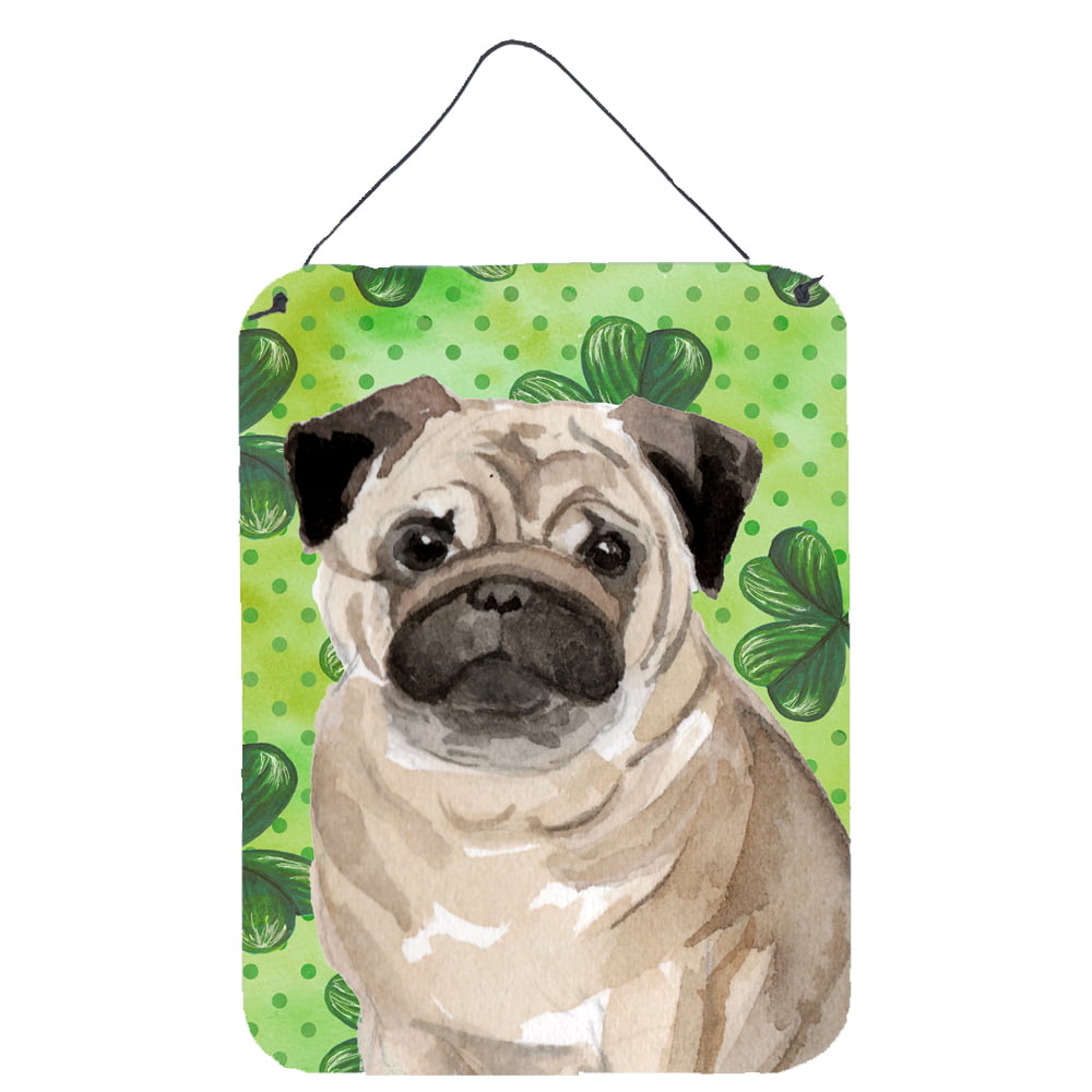 Fawn Pug St. Patricks Wall or Door Hanging Prints