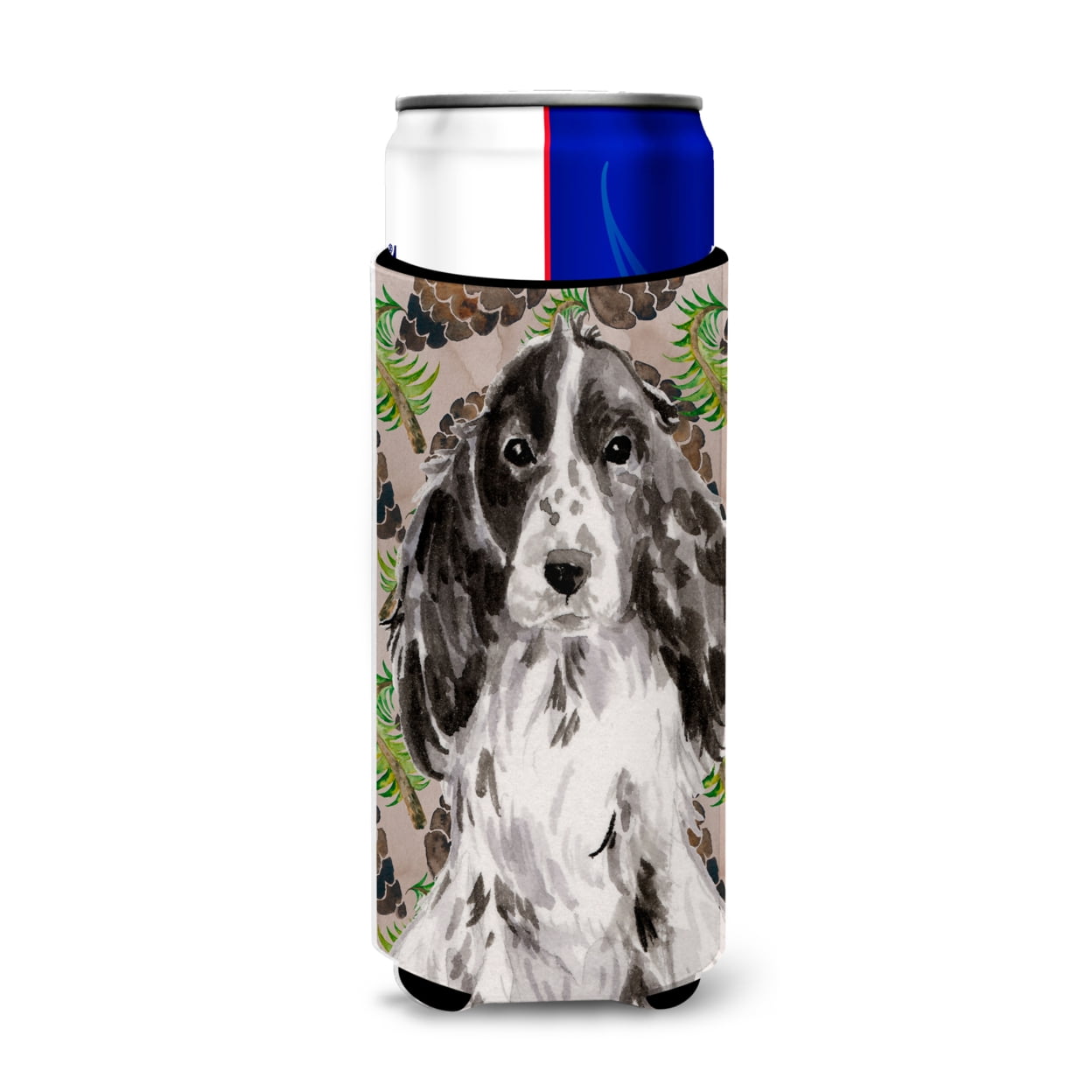 Black Parti Pine Cones Michelob Ultra Hugger for Slim Cans
