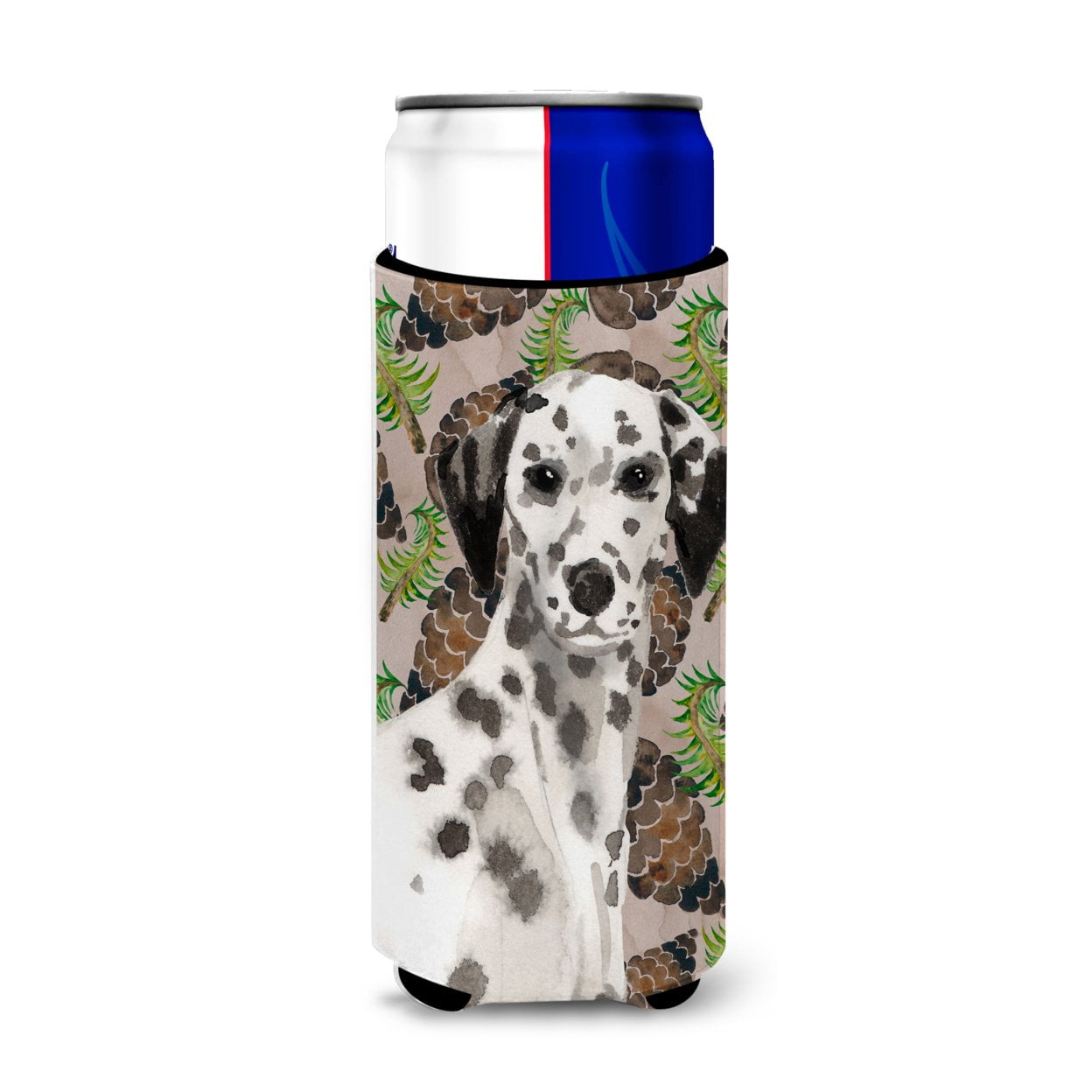 Dalmatian Pine Cones Michelob Ultra Hugger for Slim Cans