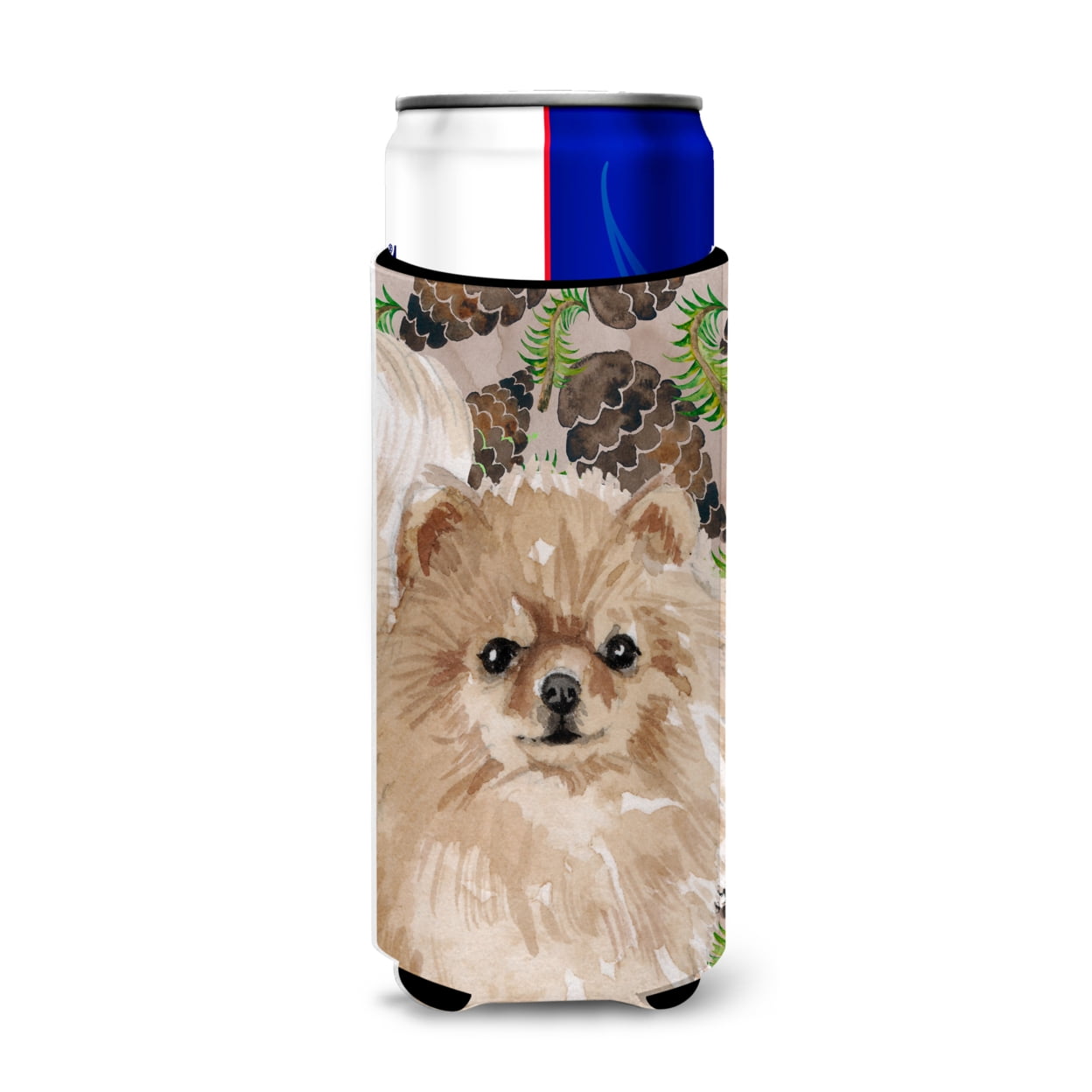Pomeranian Pine Cones Michelob Ultra Hugger for Slim Cans
