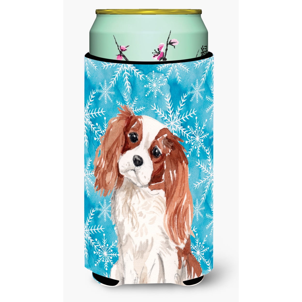Picture of Carolines Treasures BB9428TBC Blenheim Cavalier Spaniel Winter Tall Boys Beverage Insulator Hugger