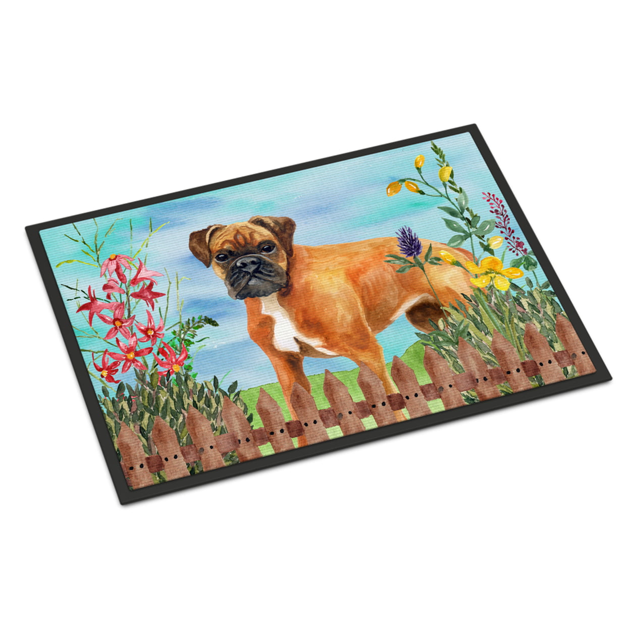 German Boxer Spring Indoor or Outdoor Mat - 18 x 27 in.
