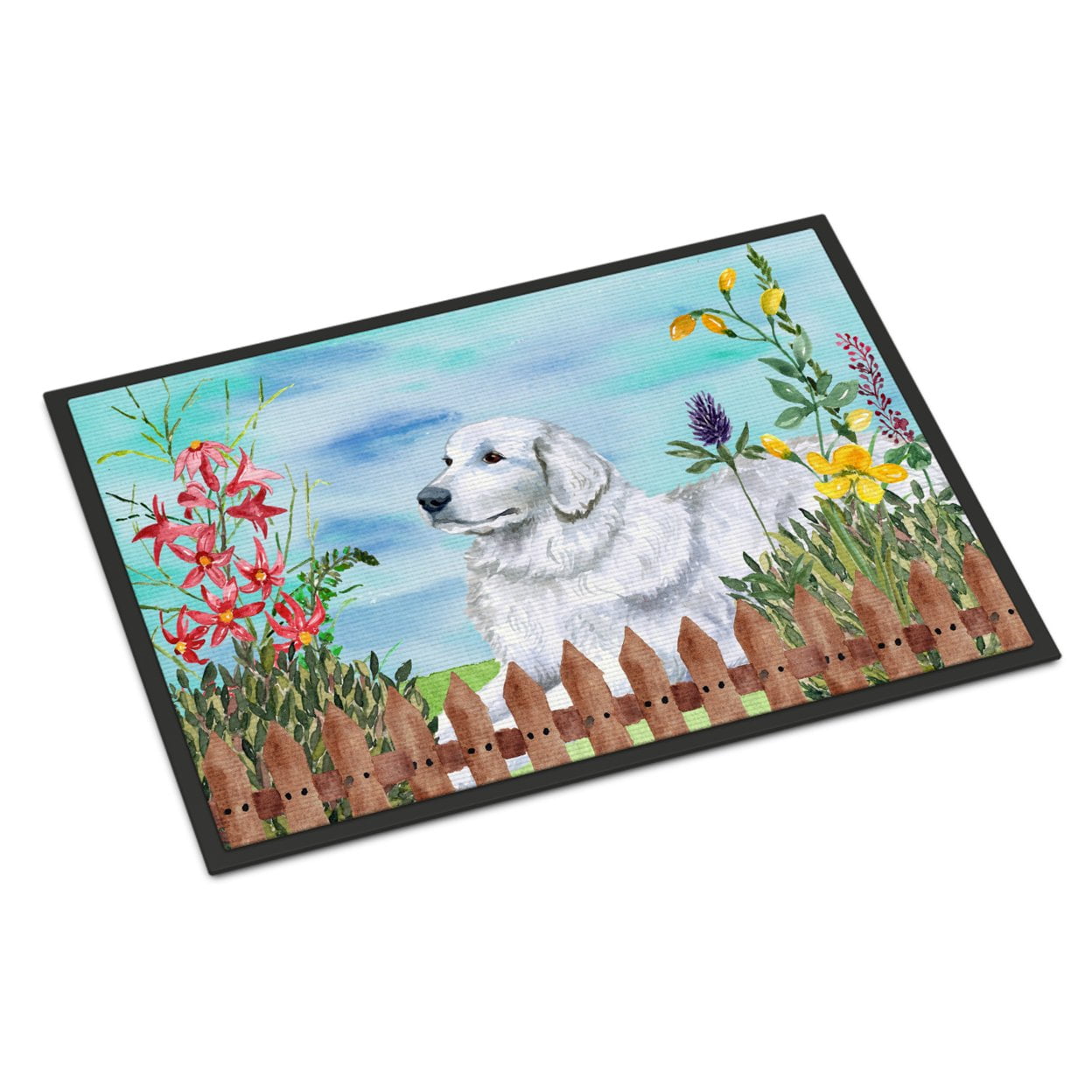 CK1237MAT Maremma Sheepdog Spring Indoor or Outdoor Mat - 18 x 27 in.