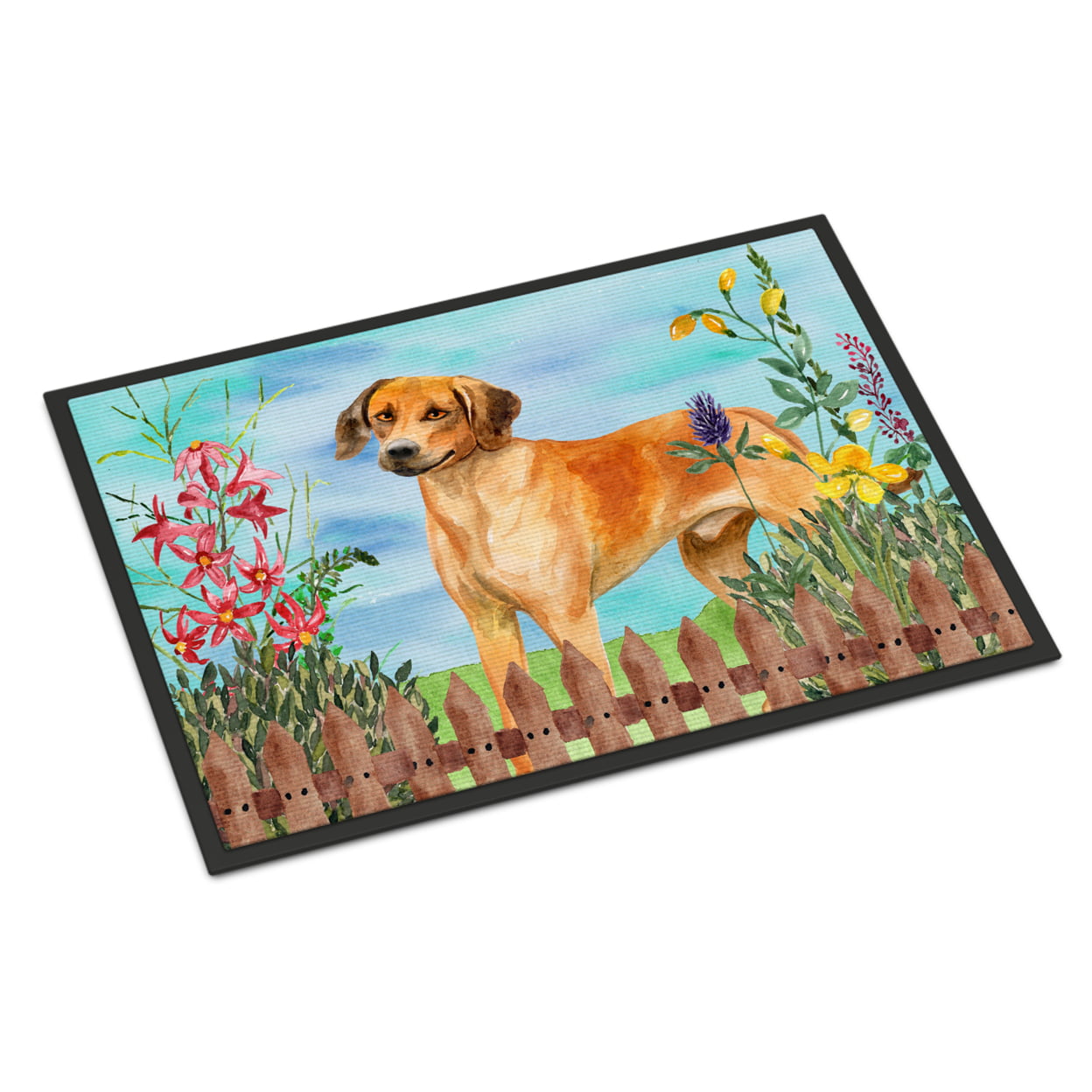 Rhodesian Ridgeback Spring Indoor or Outdoor Mat - 18 x 27 in.