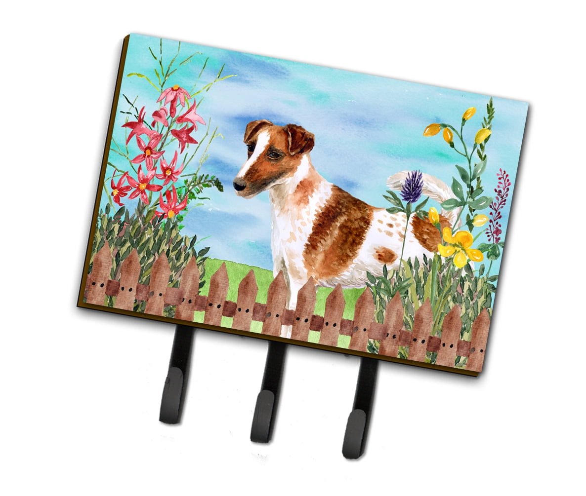 Smooth Fox Terrier Spring Leash or Key Holder