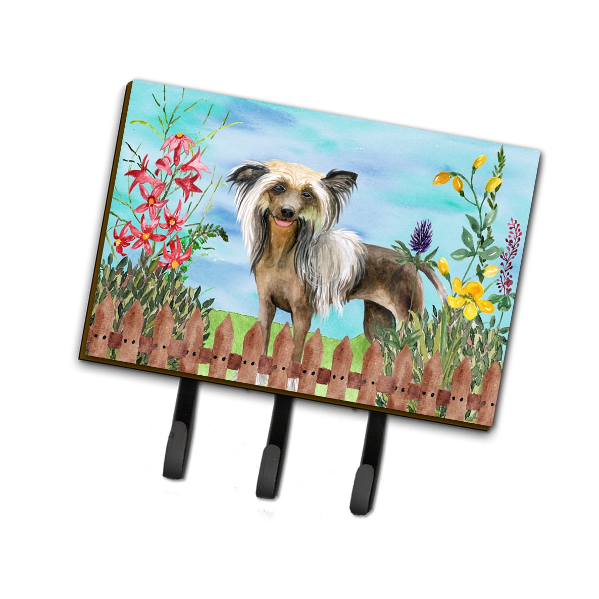 Chinese Crested Spring Leash or Key Holder