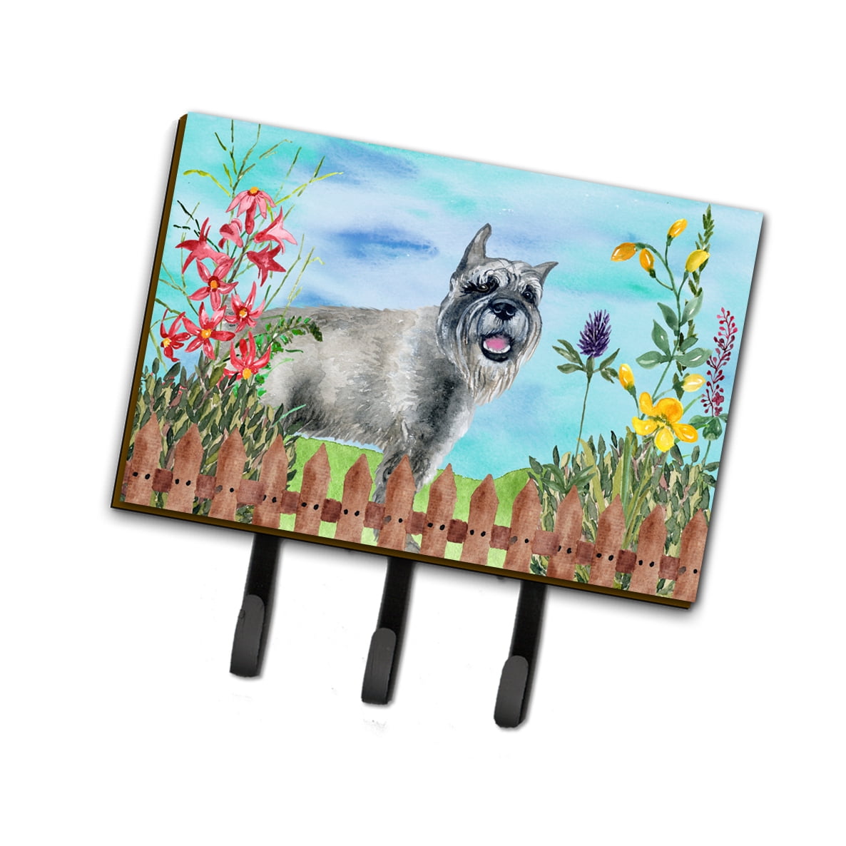Schnauzer Spring Leash or Key Holder