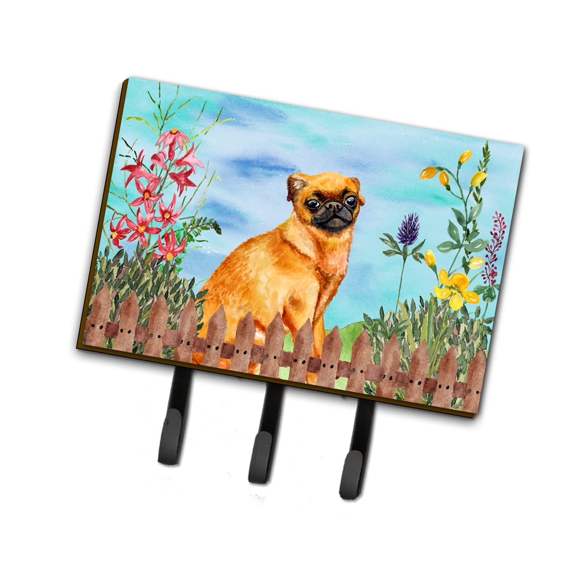 Small Brabant Griffon Spring Leash or Key Holder