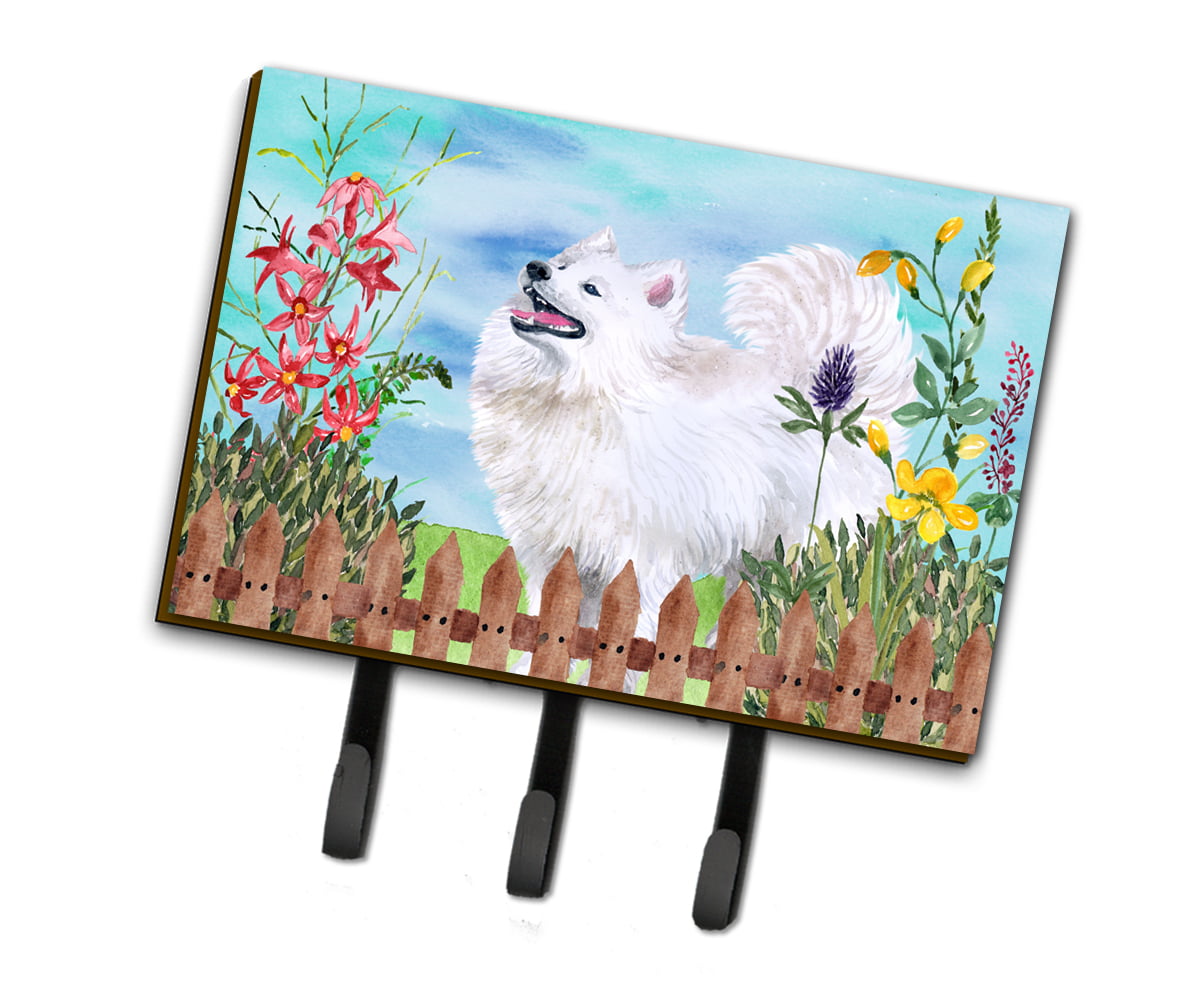 Samoyed Spring Leash or Key Holder