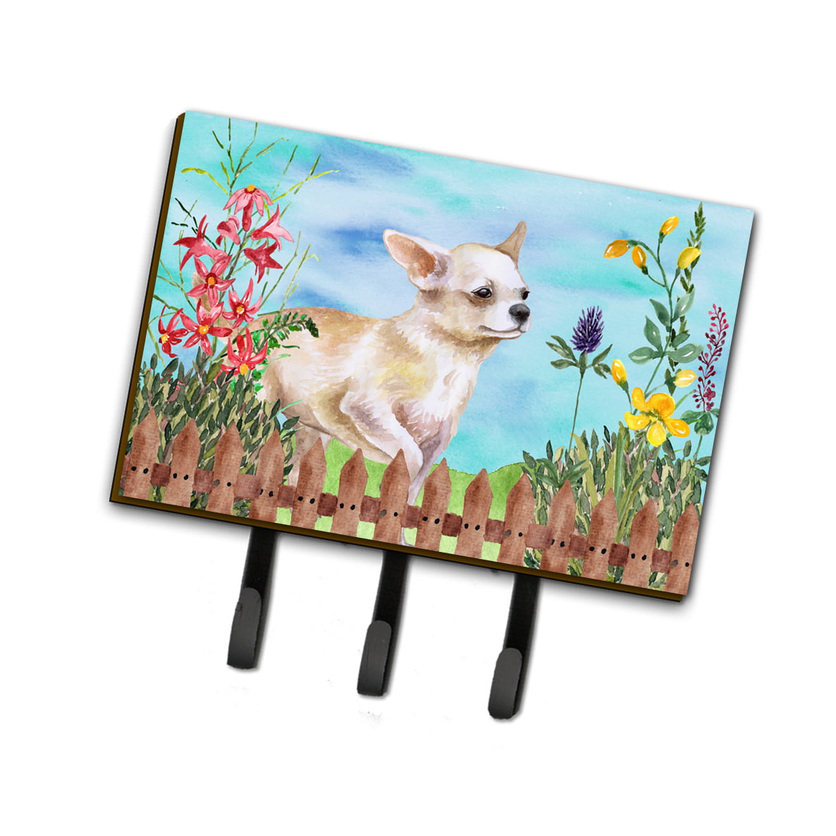 Chihuahua Leg up Spring Leash or Key Holder