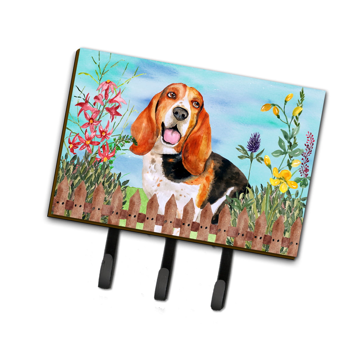 Basset Hound Spring Leash or Key Holder