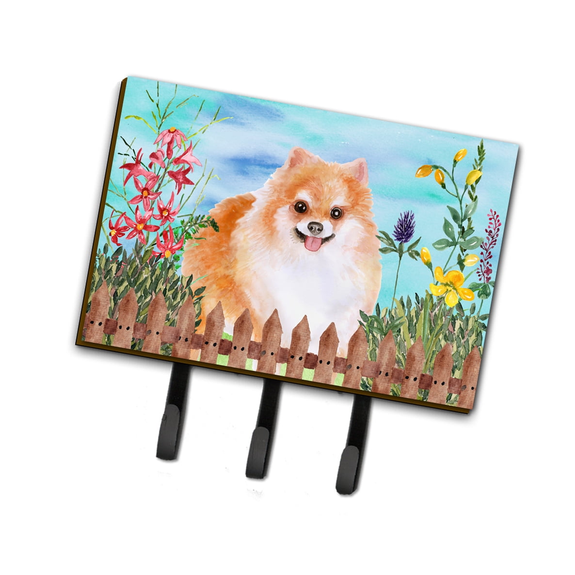 Pomeranian No.2 Spring Leash or Key Holder