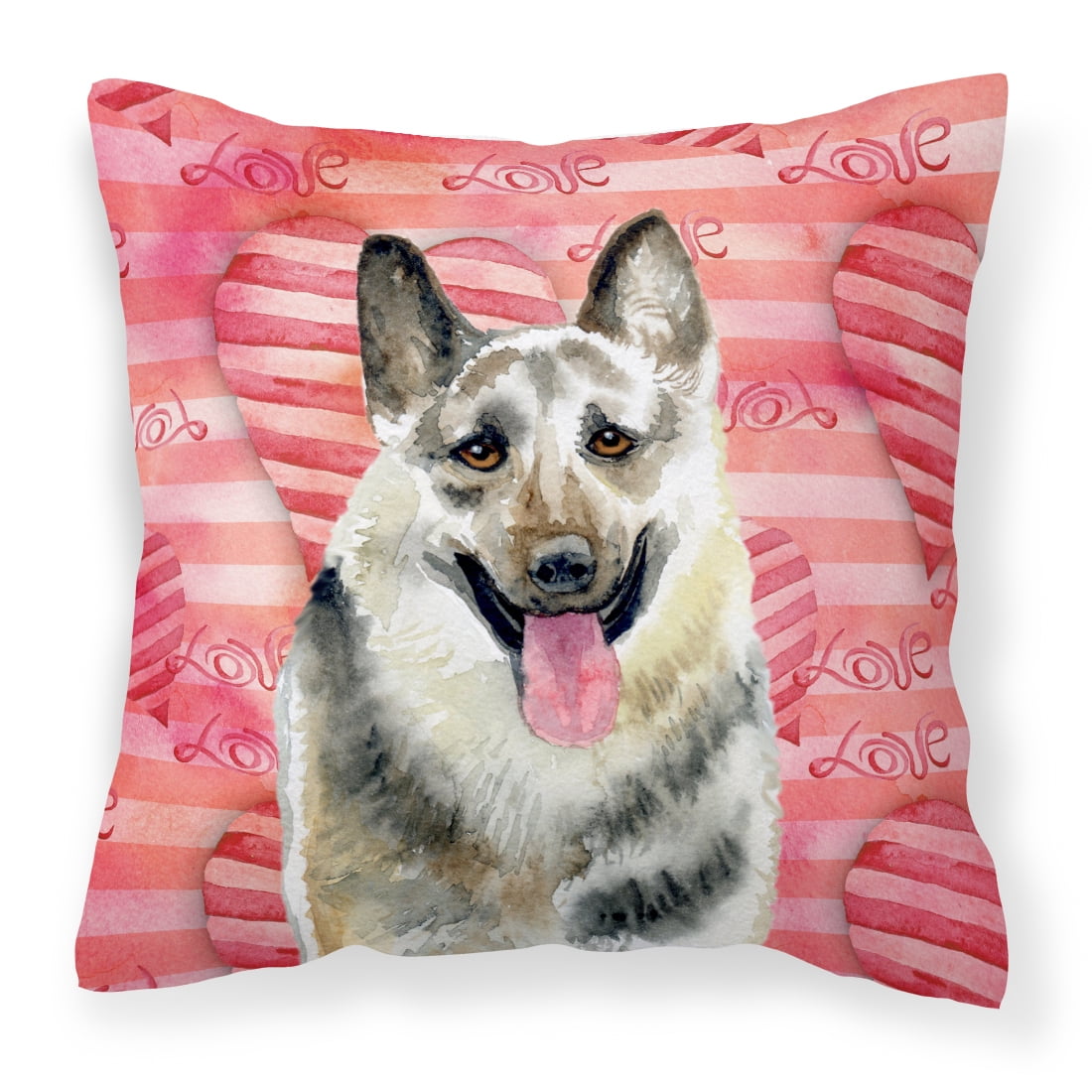 Picture of Carolines Treasures BB9736PW1414 East-European Shepherd Love Fabric Decorative Pillow