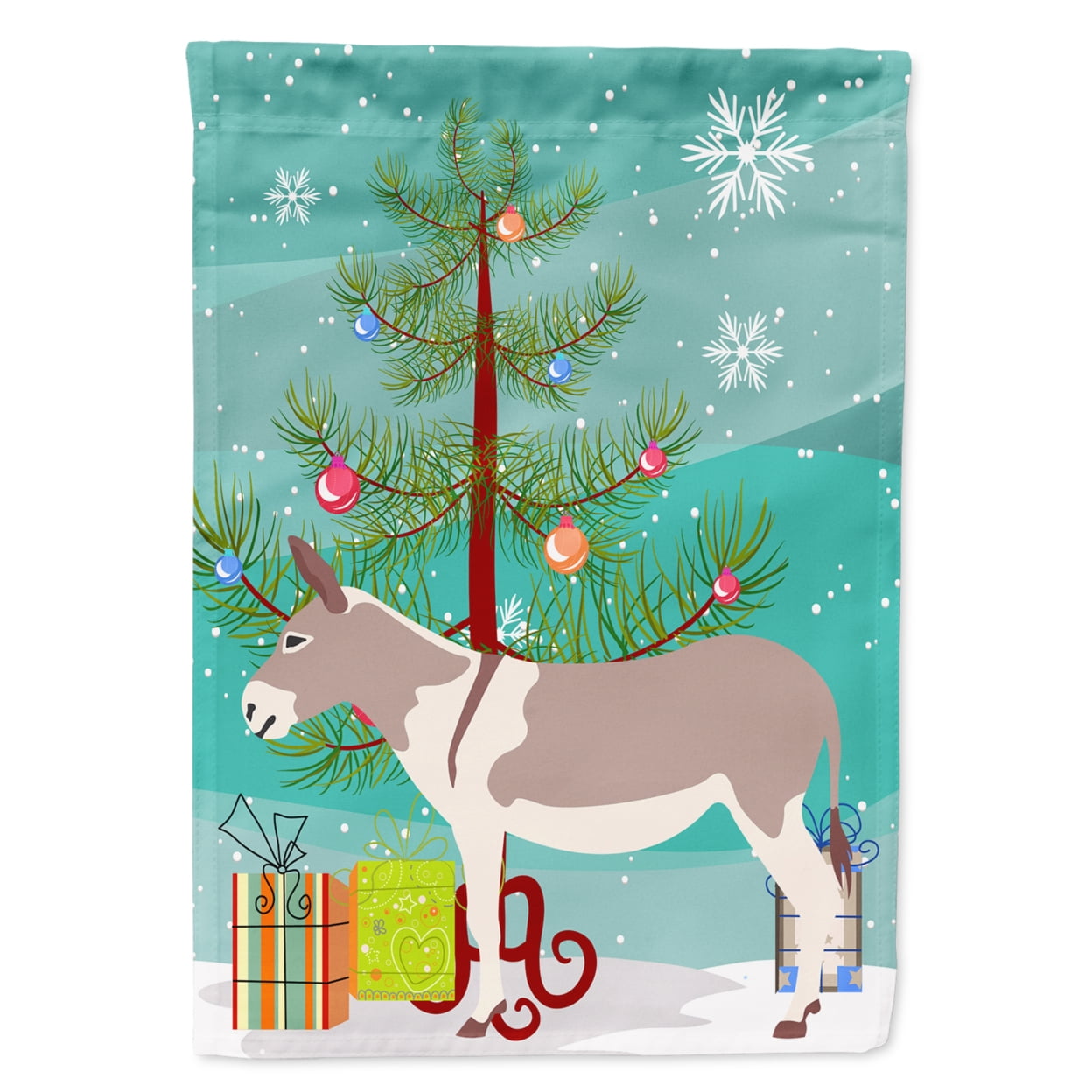 Australian Teamster Donkey Christmas Flag Garden