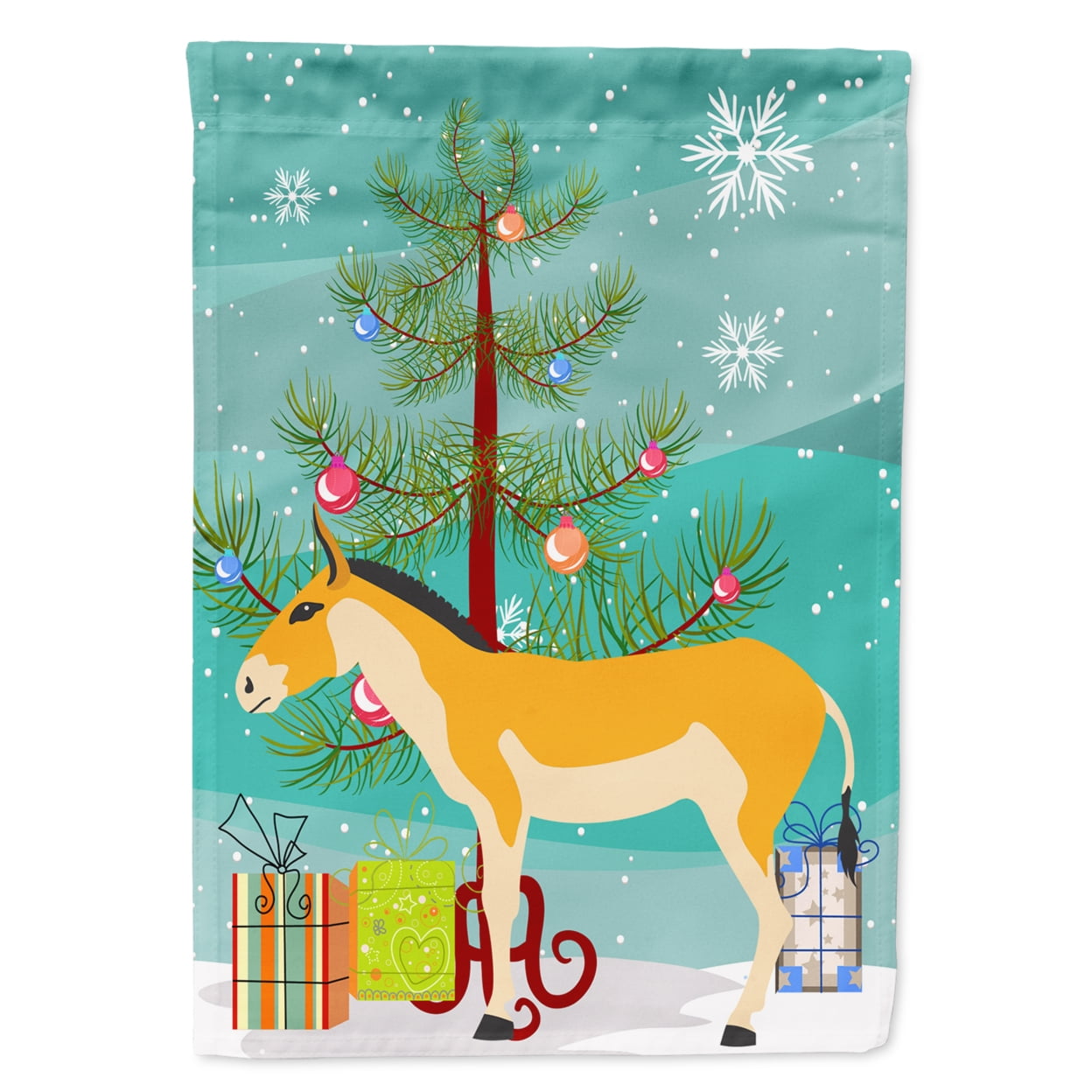 Turkmenian Kulan Donkey Christmas Flag Garden