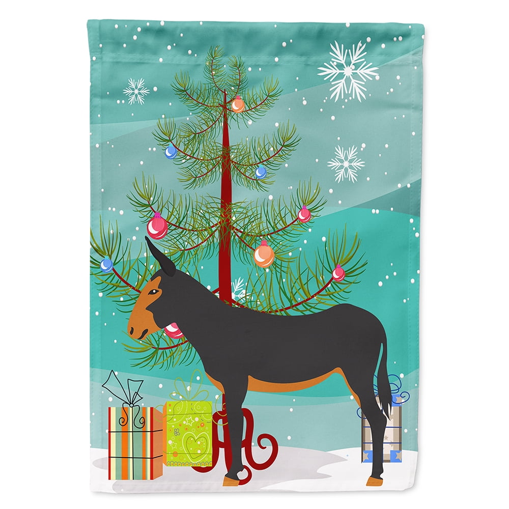 Catalan Donkey Christmas Flag Garden