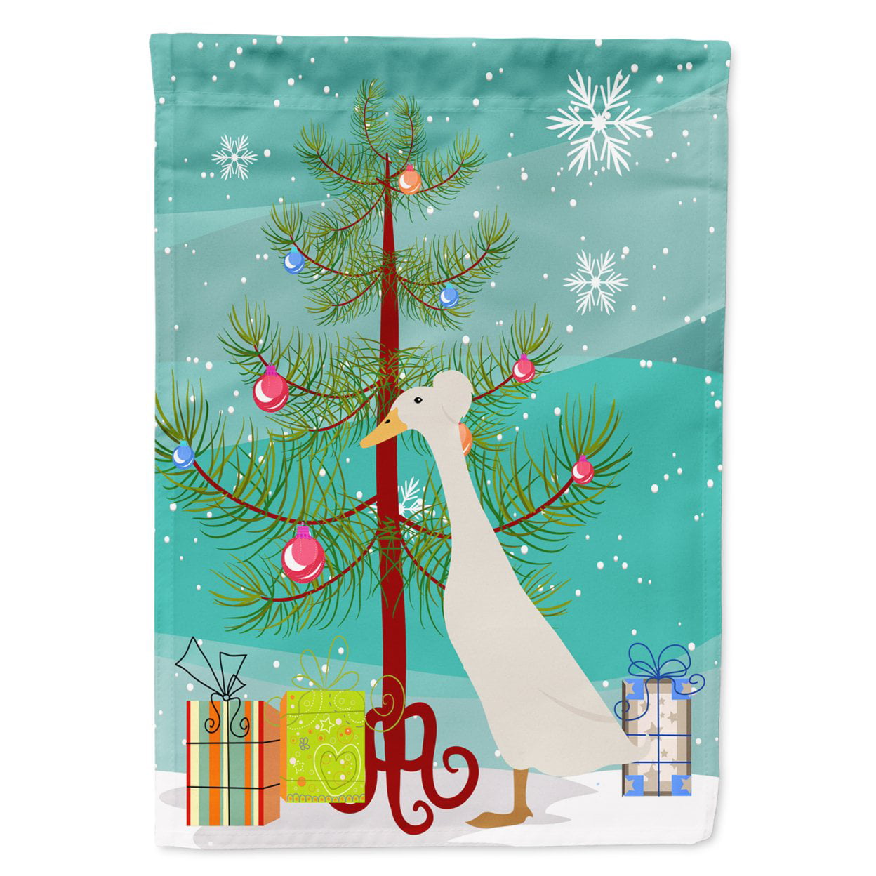 Bali Duck Christmas Flag Garden - Size