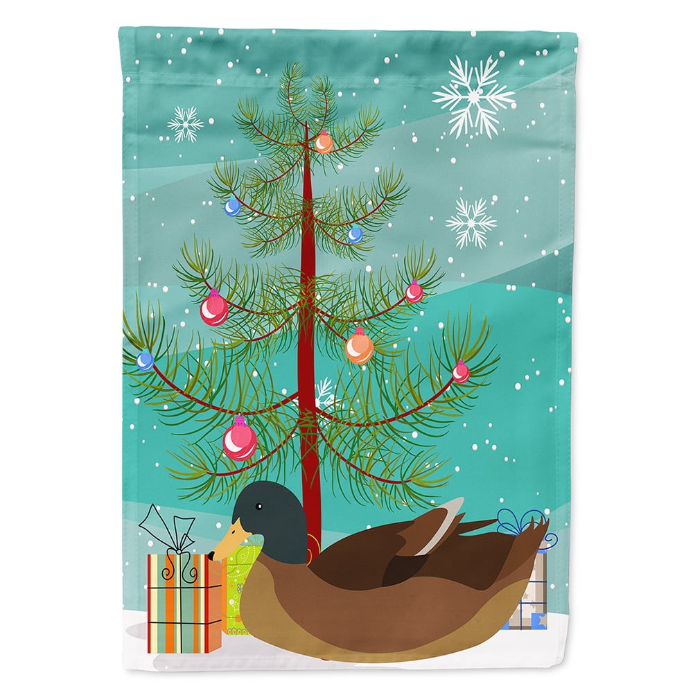 Khaki Campbell Duck Christmas Flag Garden - Size