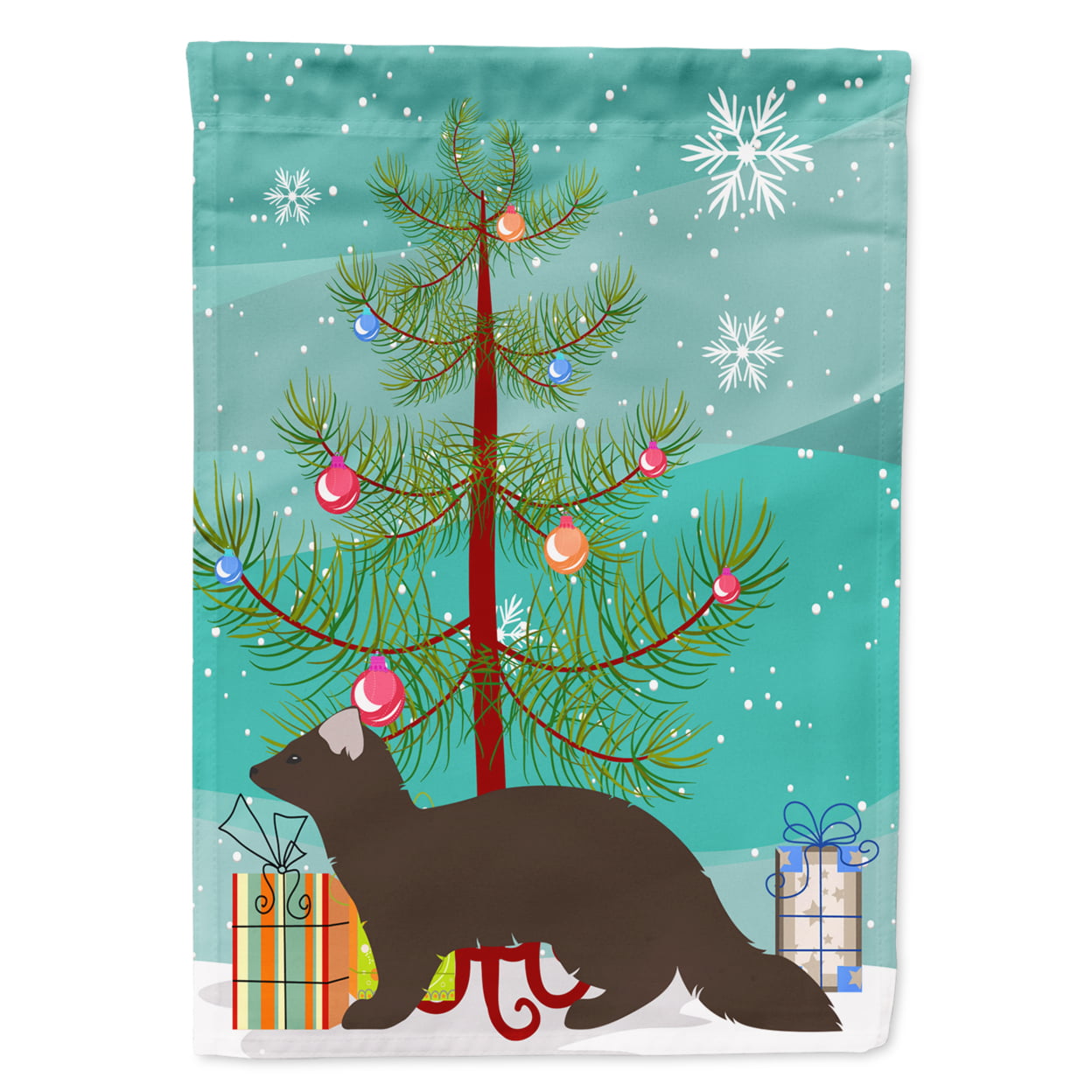 Sable Marten Christmas Flag Garden - Size