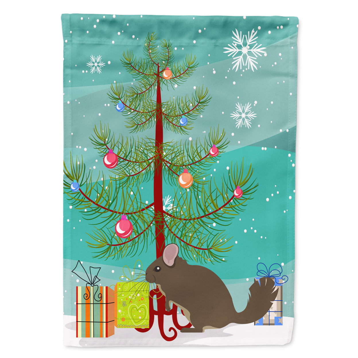 Chinchilla Christmas Flag Garden