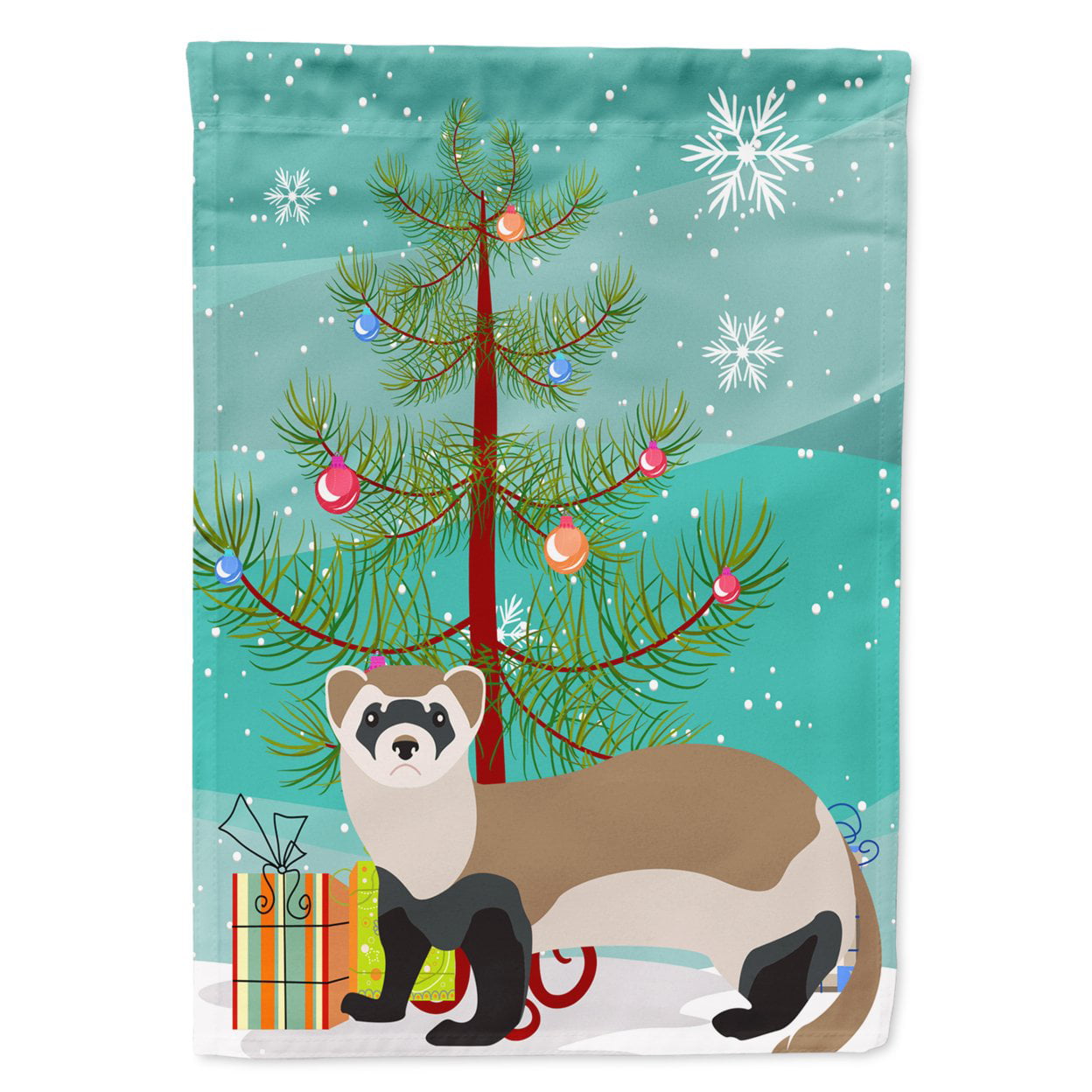 Ferret Christmas Flag Garden - Size