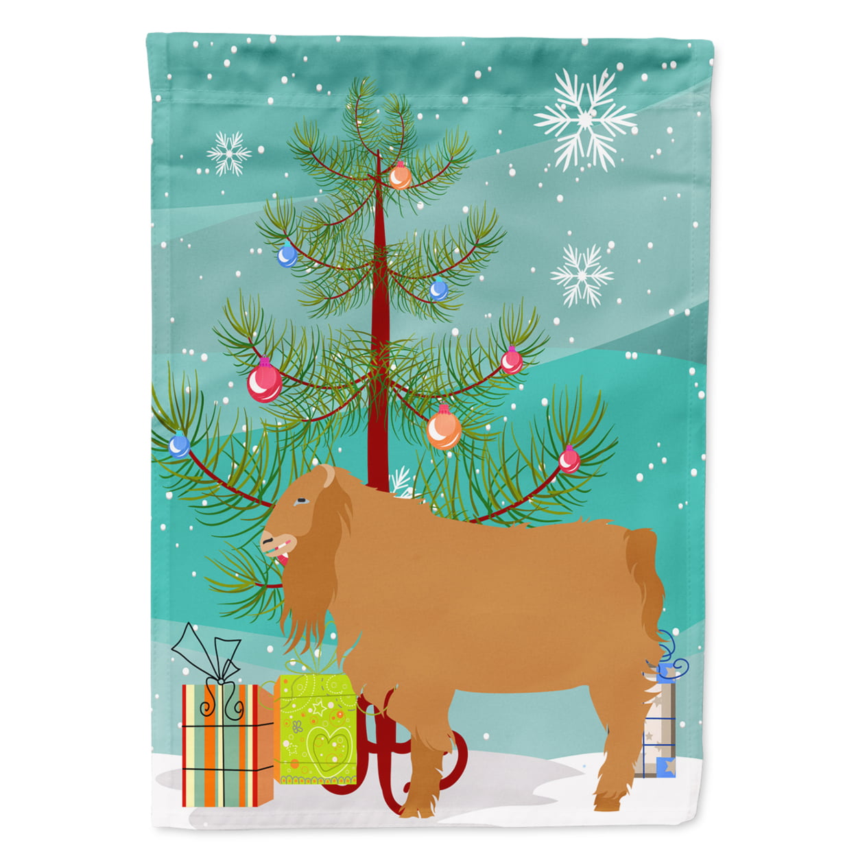 American Lamancha Goat Christmas Flag Garden