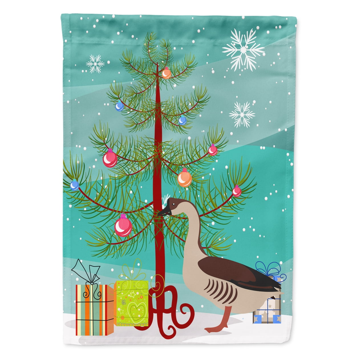 Chinese Goose Christmas Flag Garden