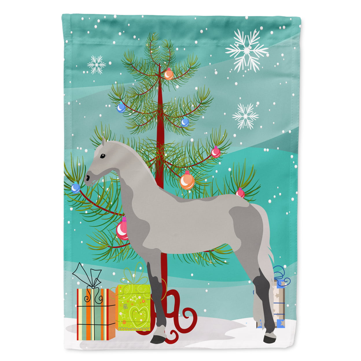 Orlov Trotter Horse Christmas Flag Garden