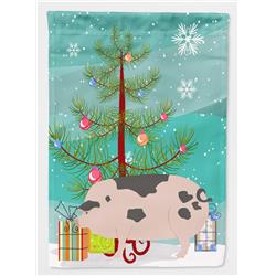 Gloucester Old Spot Pig Christmas Flag Garden