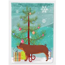 Duroc Pig Christmas Flag Garden