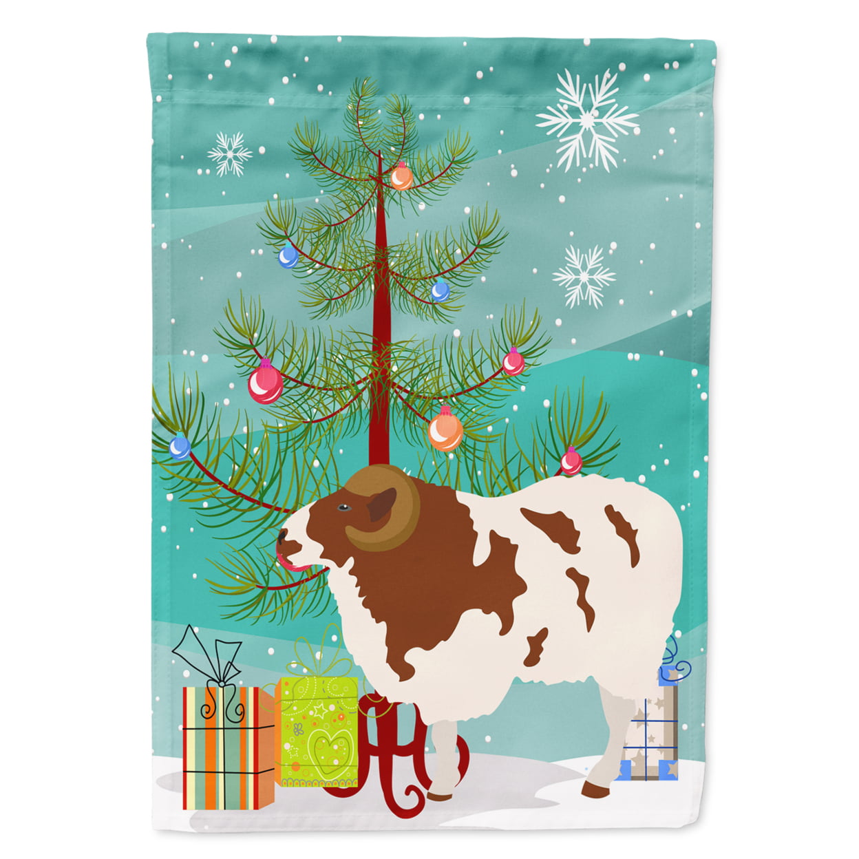 Jacob Sheep Christmas Flag Garden
