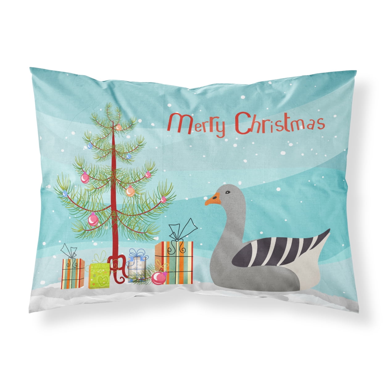 Pilgrim Goose Christmas Fabric Standard Pillowcase
