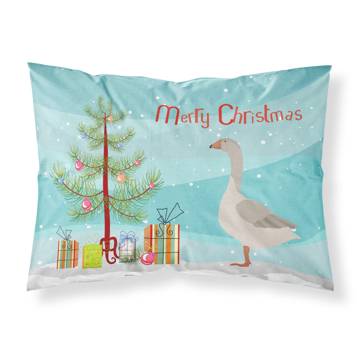 Steinbacher Goose Christmas Fabric Standard Pillowcase