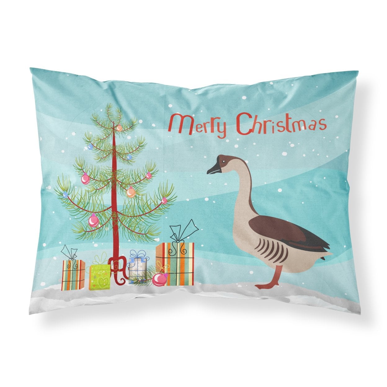 BB9263PILLOWCASE Chinese Goose Christmas Fabric Standard Pillowcase