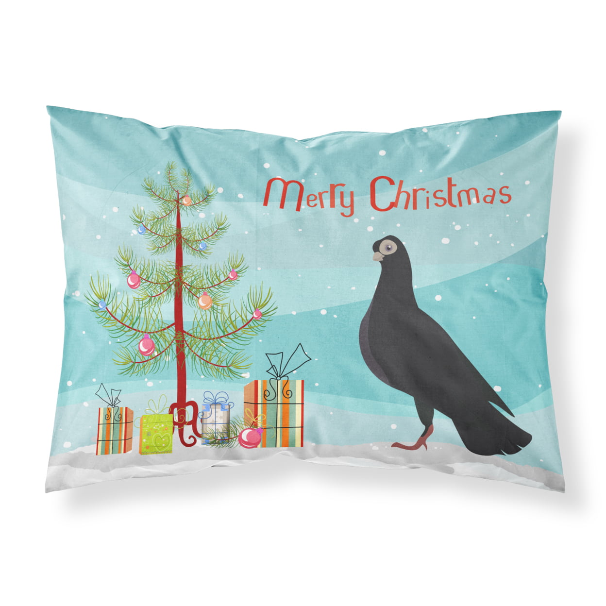 BB9314PILLOWCASE Budapest Highflyer Pigeon Christmas Fabric Standard Pillowcase