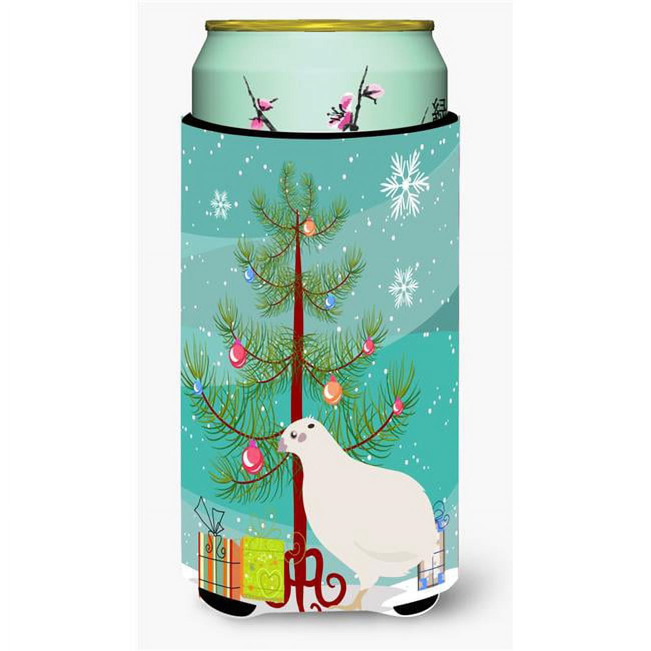 Texas Quail Christmas Tall Boy Beverage Insulator Hugger