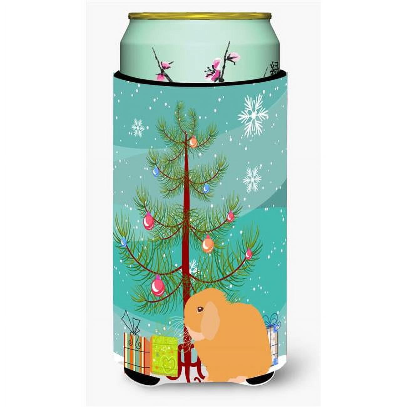 Holland Lop Rabbit Christmas Tall Boy Beverage Insulator Hugger