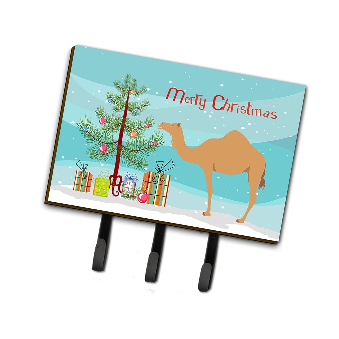 BB9184TH68 Arabian Camel Dromedary Christmas Leash or Key Holder