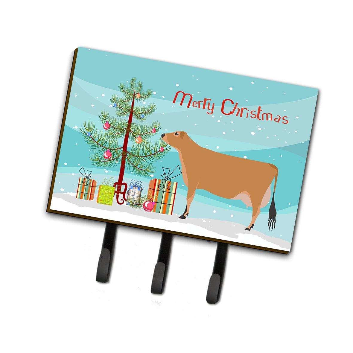 BB9196TH68 Jersey Cow Christmas Leash or Key Holder