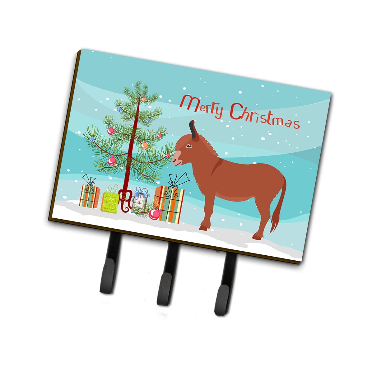BB9215TH68 Irish Donkey Christmas Leash or Key Holder