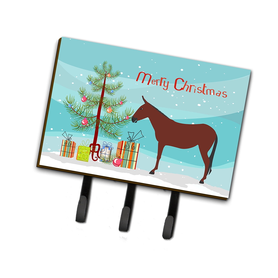 BB9217TH68 Hinny Horse Donkey Christmas Leash or Key Holder