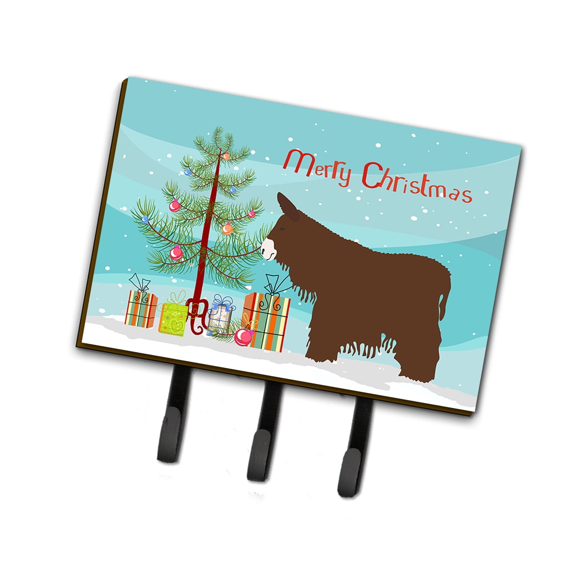BB9219TH68 Poitou Poiteuin Donkey Christmas Leash or Key Holder