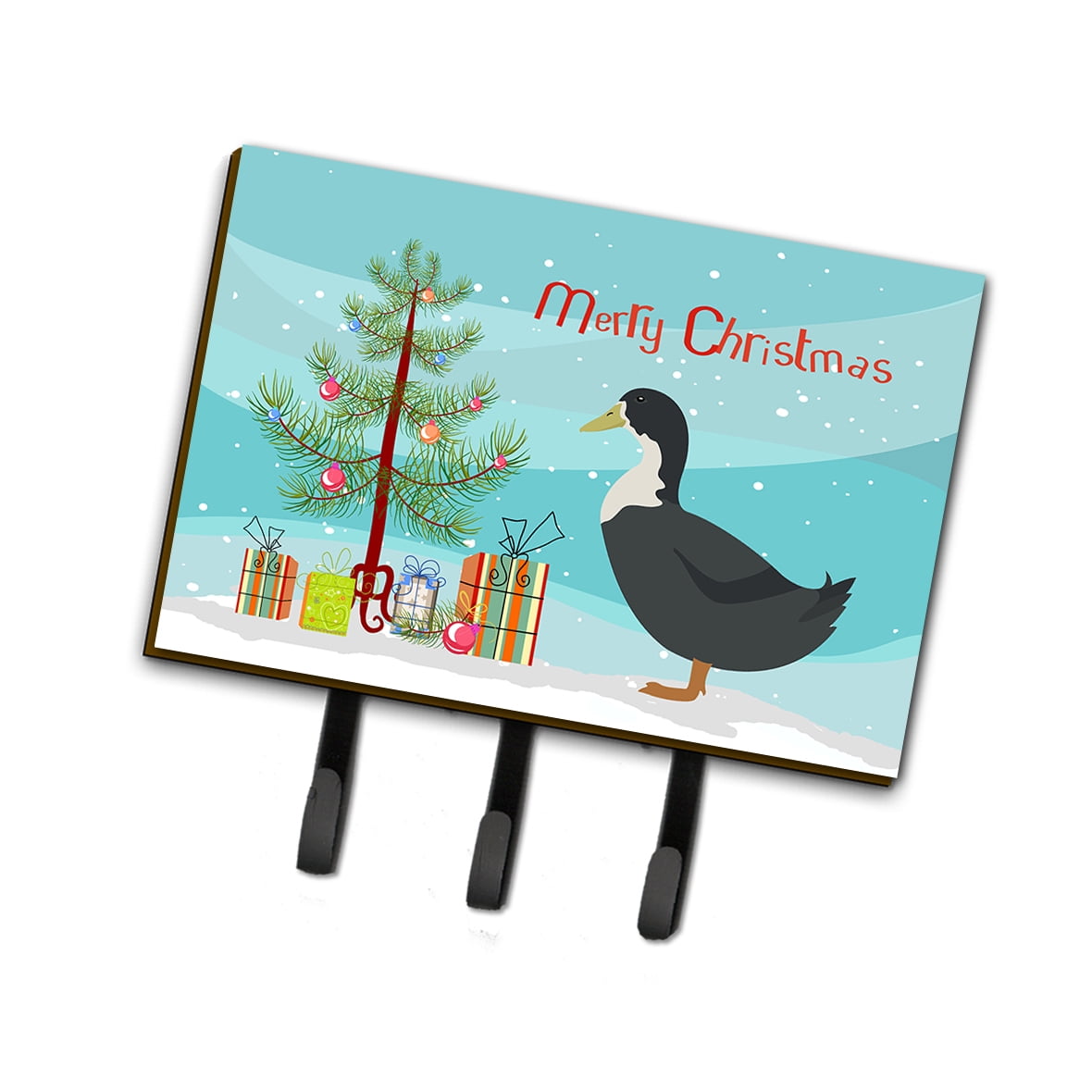BB9229TH68 Blue Swedish Duck Christmas Leash or Key Holder