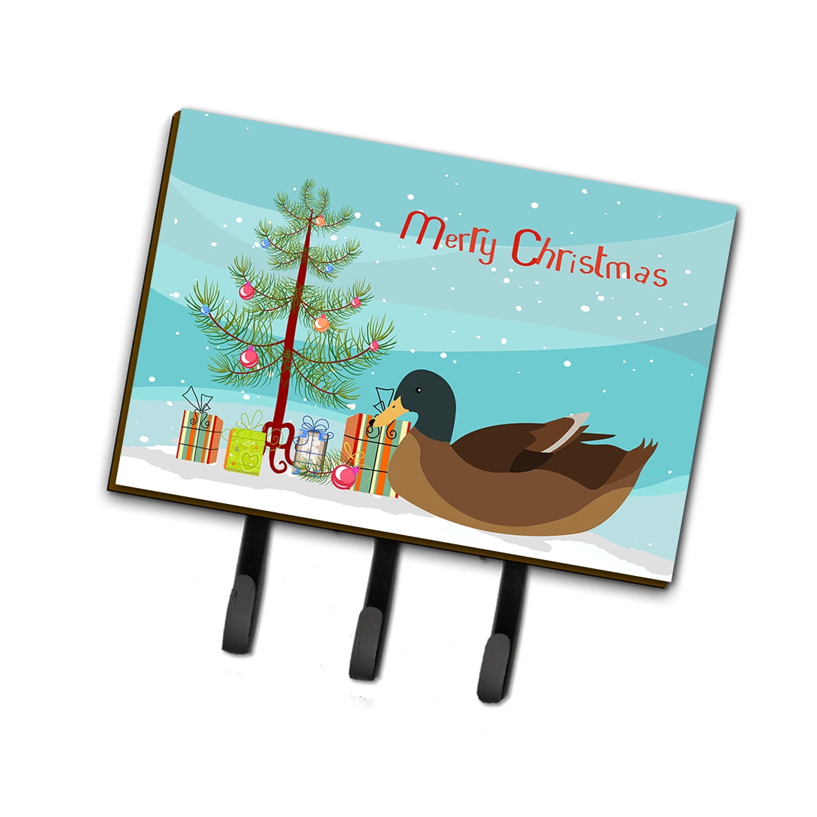 Khaki Campbell Duck Christmas Leash or Key Holder