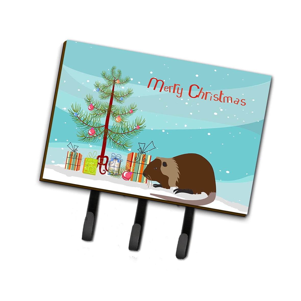 BB9246TH68 Coypu Nutria River Rat Christmas Leash or Key Holder