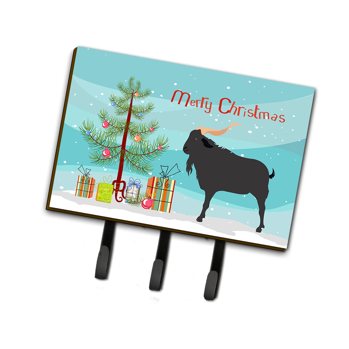 BB9249TH68 Verata Goat Christmas Leash or Key Holder